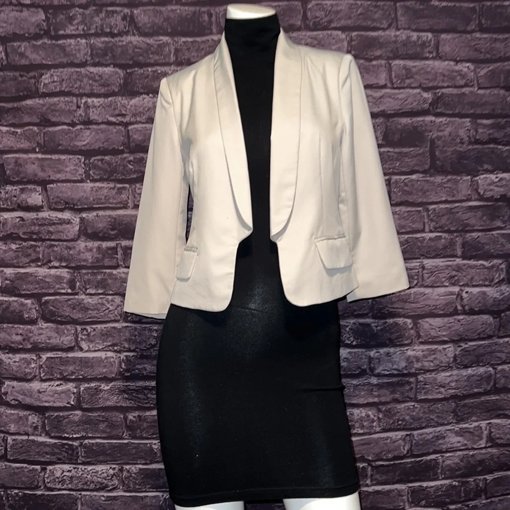 Fitted Style Lapel Collar Blazer, XSmall
